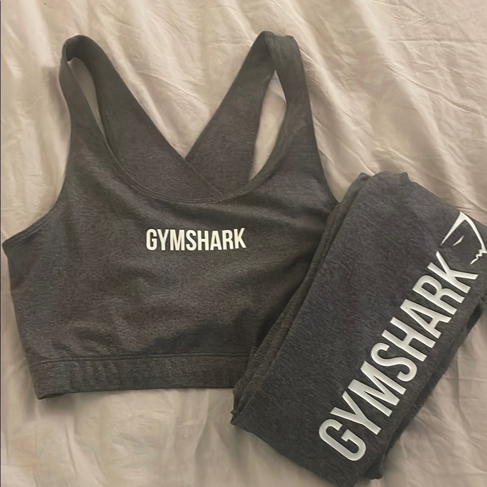 Gymshark Gray Sports Bra and Pants/Leggings Set